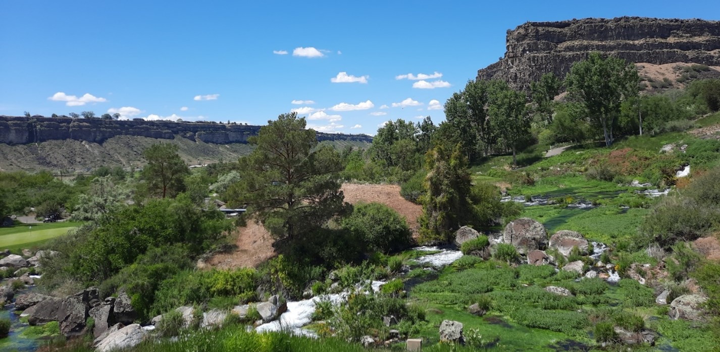 Photo: Snake River Canyon seen from Jerome County by Lynn Rivers